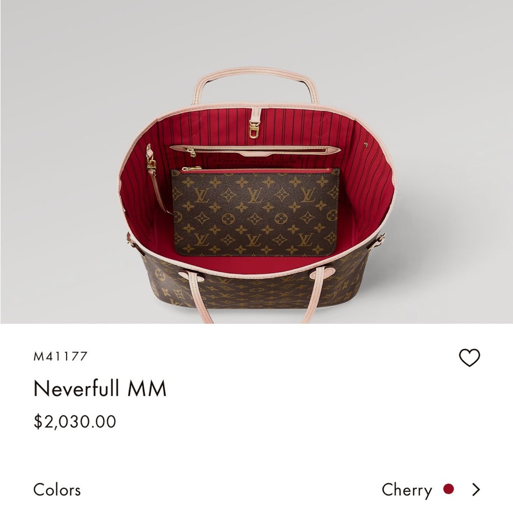 Authentic NEVERFULL Louis Vuitton bag!